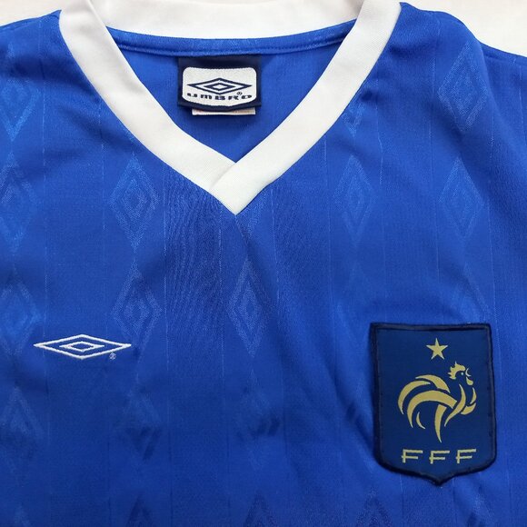 Umbro France FFF National Football Soccer Jersey (L) - Picture 3 of 5